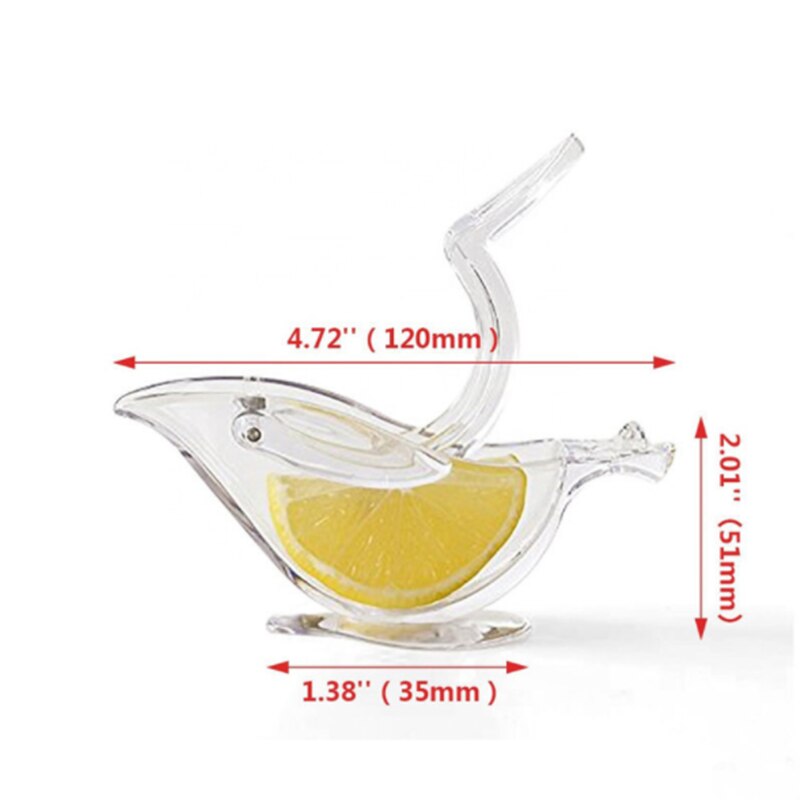 Transparent Fruit Squeezer with Acrylic Lemon Clip